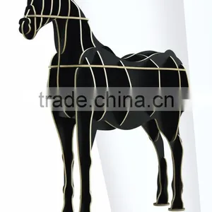 Puzzle Wood Craft Horse Table Book Shelves Creative Animal Furniture thumbnail-4