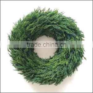 Natural Preserved Cypress Wreath Preserved Pinus Wreath thumbnail-2