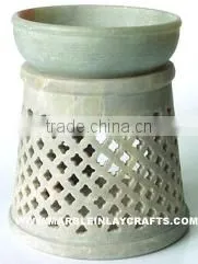 Soap Stone White Aroma Oil Burners thumbnail-1