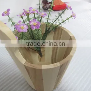 Handmade Small Decorative Wooden Coffee Barrel for Crafts thumbnail-5