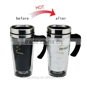 16 oz Color Changing Double Wall Stainless Steel Travel Mug thumbnail-2