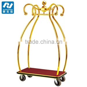 Hotel Lobby Furniture Stainless Steel Bellman Cart /concierge thumbnail-1