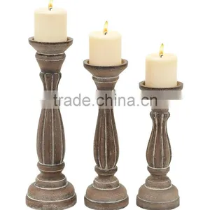 Vintage Candle Holder Pillar Shaped Design thumbnail-1