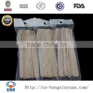Stocked 100% Natural Birch Material Disposable Wooden Cutlery Set thumbnail-5