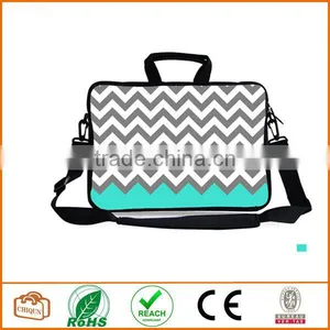 Turquoise Mint Green Neoprene Laptop Shoulder HandBag,TsuiWah(TM)12" 12.1" 12.5"13" 13.3" 13.4" Inch Laptop thumbnail-2