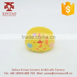 Decorative Ceramic Table Yellow Chicken Shaped Napkin Holder for Sale thumbnail-1