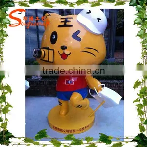 Artificial Cartoon Earth Statue Sculpture, Cartoon Artist Statues Songtao Compay thumbnail-3