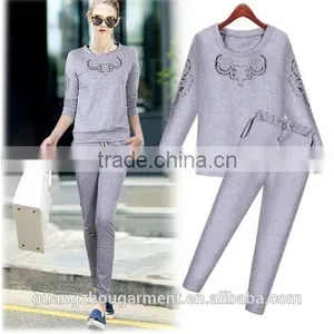 Women's Fashion Casual Hoody & Pants Set 2pcs Tracksuit thumbnail-2