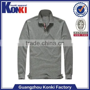 Most Popular Printed Long Sleeve Cotton Maroon Color Polo Shirts thumbnail-1