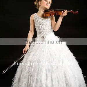 High Quality Beaded Strap Baby Gown Girl Party Dress thumbnail-1