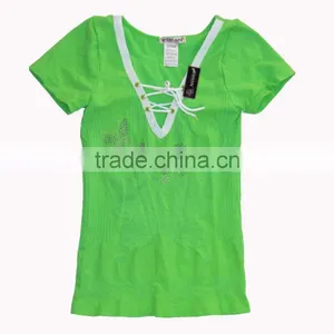 Women Casual V-Neck T-shirt Smooth Seamless Comforts Top Shirt thumbnail-1