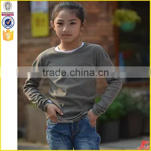 Yarn Dyed New Style Cotton Girls Blank t Shirt Softextile thumbnail-3