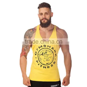2016 Cotton Fitness Clothes Gym Bodybuilding Tank Top Men Sleeveless Sport Tops Casual Golds Gym Vest Brand Tracksuits Men thumbnail-2