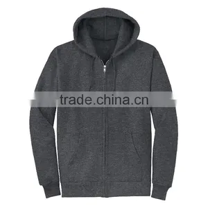 Bulk Plain Color Polyester Cotton Custom Design Mens Fitness High Quality Hoodie thumbnail-5