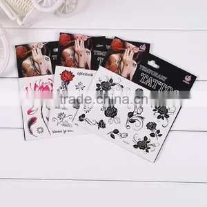 Different Flower Shapes Sticker Waterproof Tattoo Sticker Enviroment Protection Non-toxic thumbnail-1