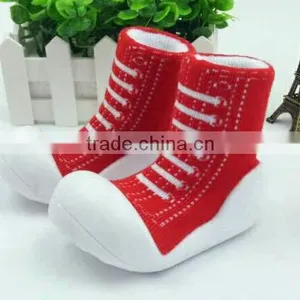 Anti-slide TPR Sole Baby Socks, Cotton Sock Shoes for Baby thumbnail-3