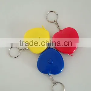 Heart Shape 60inch Retractable Sewing Tool Tape Keychain thumbnail-1