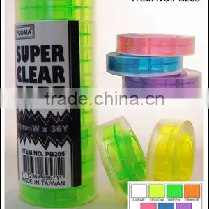 PB208 12PC SUPER CLEAR ADHESIVE TAPE thumbnail-1