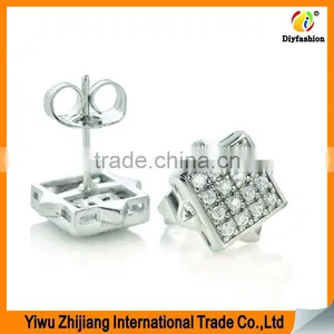 2017 New Fashion 16diamond Inlay Zircon Platinum Plating Earrings thumbnail-1