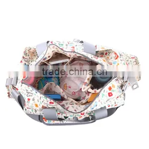 Wholesale New Fashion Canvas Cotton Diaper Bag for Ipad or Laptop thumbnail-3