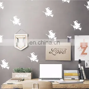 Halloween Witch Ins Style Vinyl Mini Wall Sticker Children Room Home Decoration Mural Roon Decal thumbnail-3