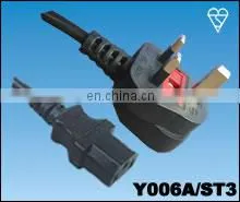 3 Pin UK Power Cords Fused 13A Rewirable Cord IEC Cables thumbnail-1