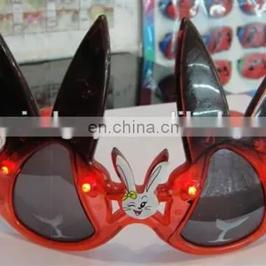 New Plastic Flashing Light up Rabbit Glasses thumbnail-1