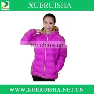Soft Woman Wear Winter Down Jacket to Keep Warm thumbnail-5