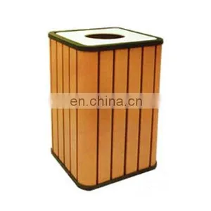 2016 New Recycle Wood Composite WPC Trash Can Water-proof Sun Block Convinence Outdoor thumbnail-4