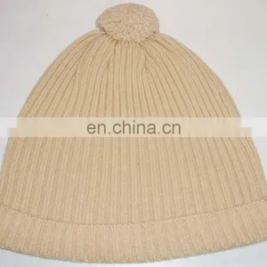 Knitted Cashmere Rib Caps thumbnail-1