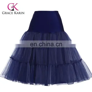 Grace Karin Navy Blue Tutu Petticoat Underskirt Crinoline Skirt For Wedding Vintage Dress CL008922-8 thumbnail-1