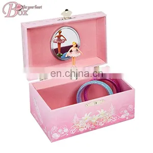 Fancy Cheap Flower Gift Music Cosmetics Ballerina Jewelry Box thumbnail-4