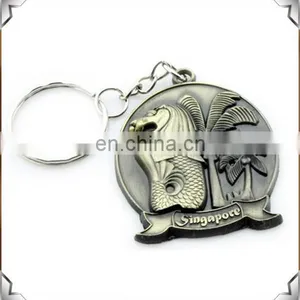 Singapore Tour Souvenir Key Chain With Golden Finished thumbnail-1