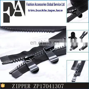 Wholesale Price Plastic Material and Eco-Friendly Feature Black Zipper thumbnail-1