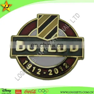 2017 Best Quality Promotional Plated Hard Enamel Lapel Pin & Badge thumbnail-1