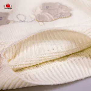 100%cotton Clothing Set Baby V-neck Sweater Baby Sweater Coat Autumn and Winter Baby Knitted Sweater thumbnail-3