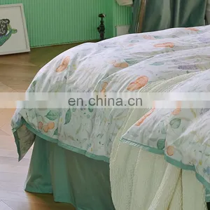 RAWHOUSE Amazon 60s Home Use Bedding Set Luxury Bedding 100% Cotton Set Bed Sheet Pillowcase thumbnail-3