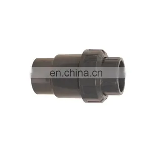Gray Color DIN Standard DN40 PVC Ball Check Valve Manufacturer thumbnail-4