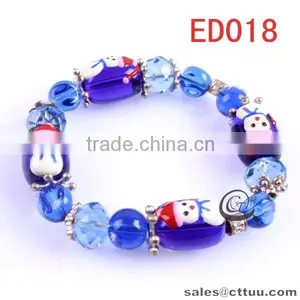 Wholesale Blue Glass Bead Bracelet for Studen thumbnail-1