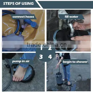 (74674) New Design Hot Sales Patent Portable Solar Outdoor Camping Pressure Shower Quality Choice thumbnail-5