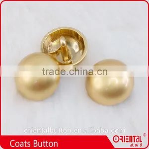 Elegant Shiny Gold Plating Pearl Color Half Ball Shape Shank Coats Button thumbnail-1