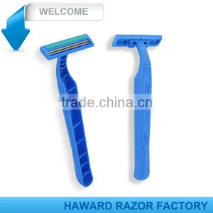 D211L Twin Blade Lube Strip Plastic Handle Shaving Razor thumbnail-1