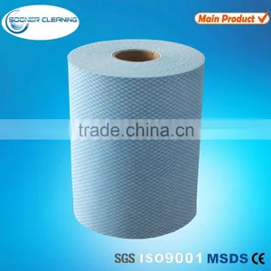 Diamond Printed Viscose Polyester Nonwoven Spunlace Fabric thumbnail-1