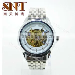 SNT-ME005 Men's Fashion Luxury High Quality Automatic Menchanical Skeleton Watch,OEM/ODM,blue Pointer thumbnail-1