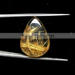 100% Natural Rutile Cabochon Gemstone / Loose Rutile Stone / Rutile Quartz thumbnail-1
