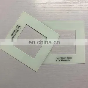 0.7mm Ultra Thin Silk-screen Printed Glass White Ceramic Fritted Printing for Electronic Glass Panel thumbnail-5