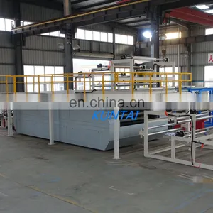 Glass Fiber Hot Press Automatic Flatbed Laminating Machine for Carbon Fiber Double Belts Aerogel Blanket thumbnail-1