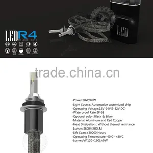 2016 New Arrivals Car Accessories R4 H11 Led Motorcycle Headlight Kit Bulb 30W/40W 3600LM/4800LM Fanless thumbnail-2