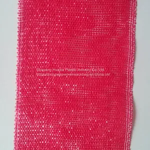 Leno Mesh Bag Fruit Vegetable Green Color Potatoes Net Bags Leno Knitted thumbnail-1