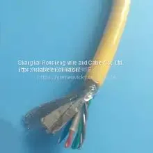 Yellow PU PUR Salt Water Protection Cable Twisted Pair Shielded 4*2*24AWG Underwater Monitoring Cable thumbnail-3